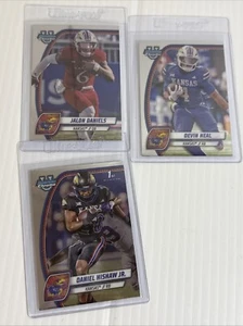 2024 Bowman U Chrome Football Jaon Daniels, Daniel Hishaw JR., Devin Nea Kansas - Picture 1 of 7