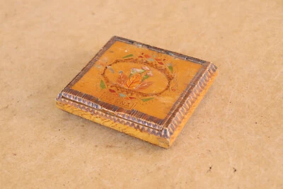 Retro Cigarette Holder Antique Vintage Wood Box Pocket Tobbaco Case 1961 Signed - Image 1 of 4