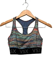 Victoria's Secret VSX The Player Racerback Colorful Sports Bra Wireless Medium - Picture 1 of 7