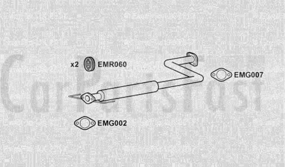EXRR3001 Exhaust Middle Box Rover 25 1.1 Petrol Hatchback 11/1999 to 12/2002 - Image 1 of 1