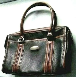 Borsa donna Chelsea Club borsetta doppio manico classica ciottoli nero marrone - Foto 1 di 9