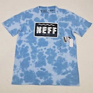 Neff Speedy Blue Clouds Tie Dye Short Sleeve T-Shirt Men's Size S, M, L, XL - Picture 1 of 9