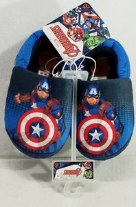 Marvel The Avengers Captain America Toddler Boys' Slippers Size 7/8-New - Picture 1 of 8