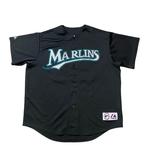 Auth Rookie Miguel Cabrera MLB Florida Marlins Majestic Jersey Adult Size 2XL Cover