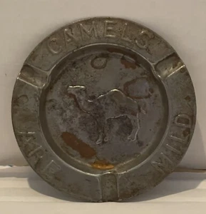 Vintage Camel Metal Ashtray "Camels Are Wild" - Picture 1 of 4