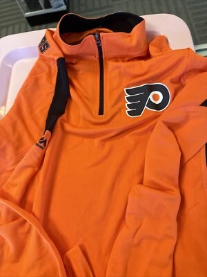Camisa Philadelphia Flyers Cool Base 1/4 Cremallera Manga Larga S - NHL MAJESTIC Foto 1 de 3