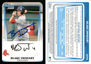Blake Swihart Signed 2011 Bowman DP&P #BDPP86 Card Boston Red Sox Auto AU