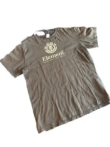 Vintage Element Skateboard T-Shirt Mens XL Brown Original Logo Skate Y2K - Picture 1 of 5
