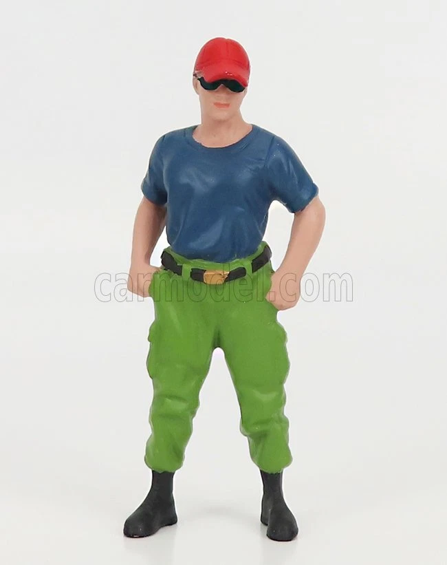 1/24 AMERICAN DIORAMA - FIGURES | FIREFIGHTERS - OFF DUTY | BLUE GREEN - Immagine 1 di 1