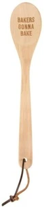 'Bakers Gonna Bake' Wooden Spoon, 12.5 Inches - Picture 1 of 1