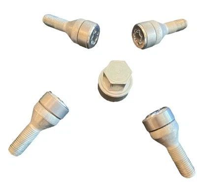 Kit de bloqueo de rueda Dodge Chrysler genuino OEM Mopar M12x1.25 Jeep 82212978AB Foto 1 de 4