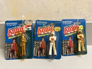 Knickerbocker The World Of Annie Miniature Rooster Hannigan & Punjab Lot of 3 - Picture 1 of 2