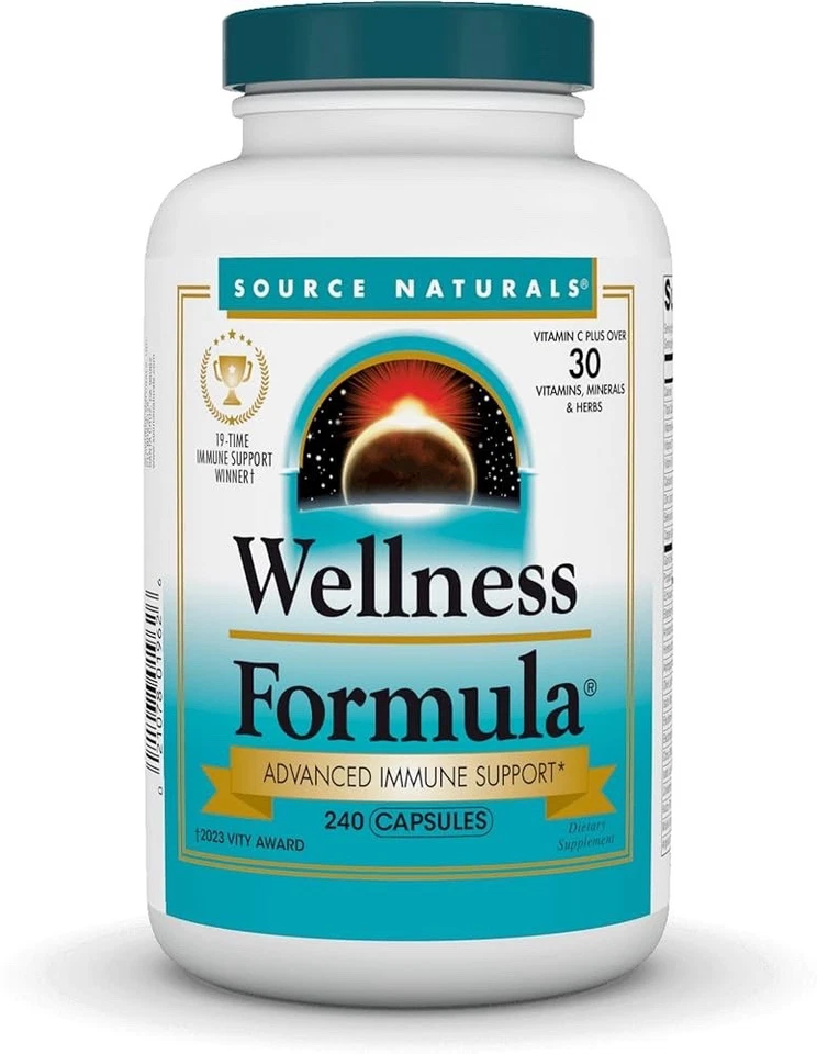 Source Naturals - Wellness Formula, Advanced Immune Support, 240 Caps Exp 2029 - Image 1 of 1