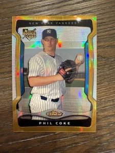 Refractores Phil Coke Gold #128 2009 Finest #/50 - Imagen 1 de 2