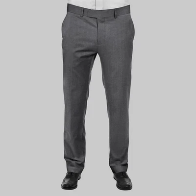 Grey Cotton Linen Pants Fabric 145cm Stretchable Trouser Chinos Tailoring Lycra - Image 1 of 4