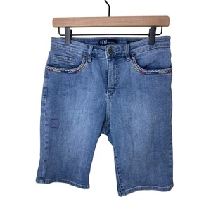 Pantalones cortos de mezclilla FDJ French Dressing Jeans Olivia Bermuda Talla 8 - Imagen 1 de 5