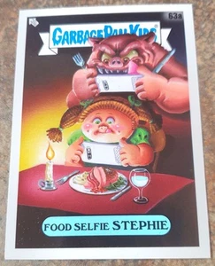 63a FOOD SELFIE STEPHIE 2021 GPK Garbage Pail Kids Food Fight - Picture 1 of 6