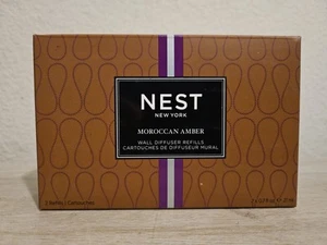 NEW NEST Fragrances Moroccan Amber Scented Wall Diffuser Refills .7 Fl oz, 21 ml - Picture 1 of 3