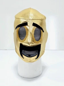 Ramses Nacho Libre Costume Cosplay Luchador Wrestling Mask Gold Homemade - Picture 1 of 5