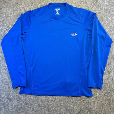 Camiseta deportiva Mountain Hardwear azul manga larga para hombre Foto 1 de 4