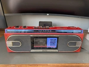 Grabadora de casete de radio estéreo AM/FM Akai AJ-201 de colección - 1986 - Imagen 1 de 14