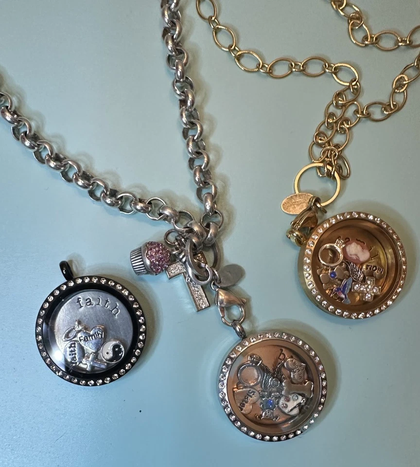 Оригами сова лот 2 ожерелья 3 замка, 18 подвески красивый лот - Изображение 1 из 4