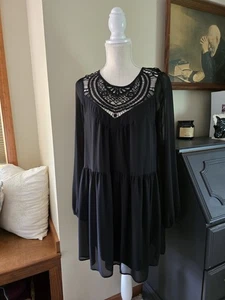 New $69 Exress Black Mini Dress Size Small. Cute dress New with tags. lined. - Picture 1 of 9