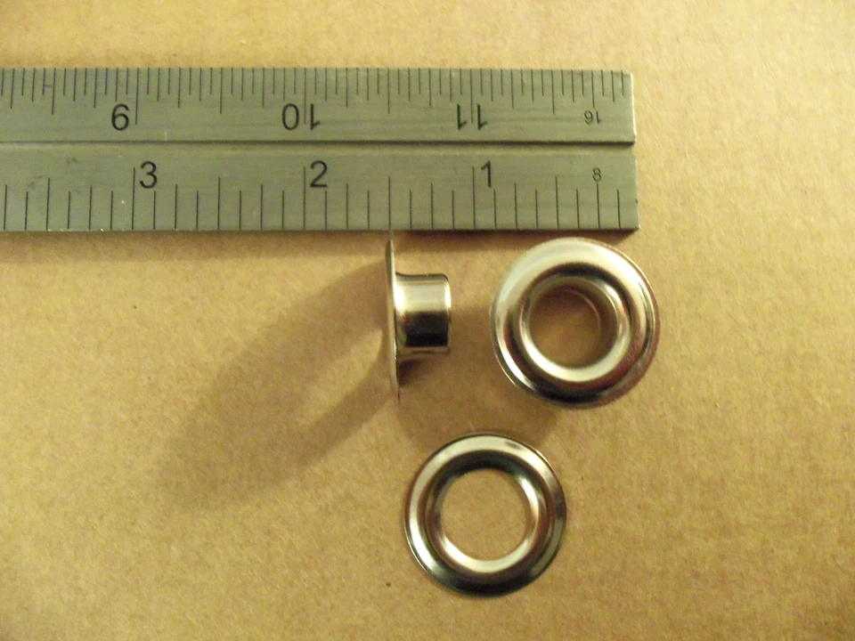 Ojales y arandelas de borde liso níquel tamaño #3 (paquete a granel / 1 bruto) Foto 1 de 1