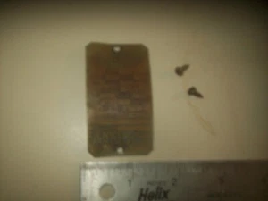 Placa de motor General Electric de latón modelo 20003 y Brads de motor de torno de madera - Imagen 1 de 5