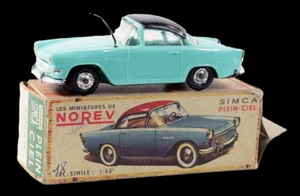 1/43 ème NOREV originale SIMCA PLEIN CIEL bleue / jouet ancien - Picture 1 of 7