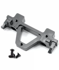 ST Racing STA80125RGM Aluminum Rear Bumper Mount SCX10/SCX10 II Jeep Gunmetal - Picture 1 of 2