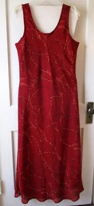 Vintage Women Beautiful Reddish/Wine Chiffon Dress, Jessica McClintock.. 14Tall - Picture 1 of 7