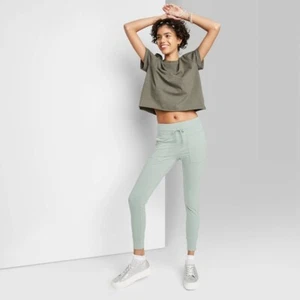 Women's High-Waisted Pocket Leggings - Wild Fable™ - Color Teal - Size L - Picture 1 of 7