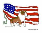 SHELTIE for President ACEO PRINT Dog Art Card 2.5 X 3.5 Signed Artist KSAMS