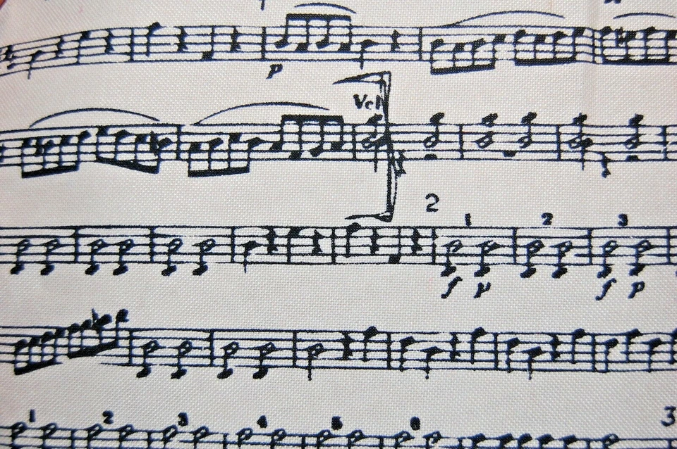 SHEFFIELD HOME  PAD  OR TABLET ZIPPERED  CASE 9 X 11 MUSIC NOTES  NWT - Image 1 of 1