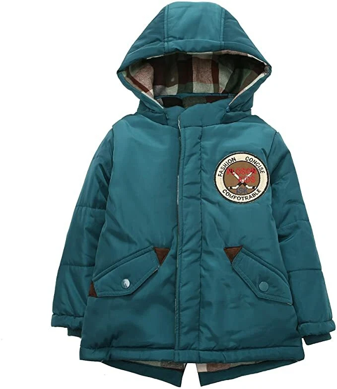 RH Boys' Down Coat Winter Puffer Jacket Removable Hood Warm Outdoor 1-5T RHN2331 - Image 1 of 1