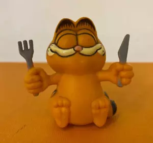 Vintage Dakin 1981 ☆ GARFIELD ☆ Expressions : Ready to Eat - PVC Figure - Picture 1 of 4
