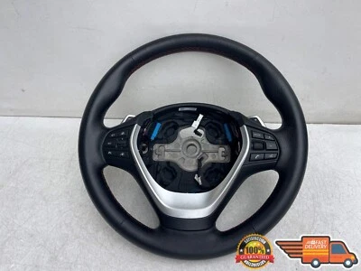 BMW 428I F32 F33 2014 2015 2016 dirección deportiva con rueda de costura roja OEM 14-16 Foto 1 de 4