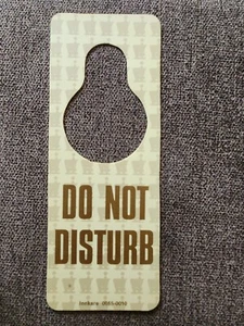 Vintage Generic "Do Not Disturb" sign (Innkare 0055-0010) - Picture 1 of 2