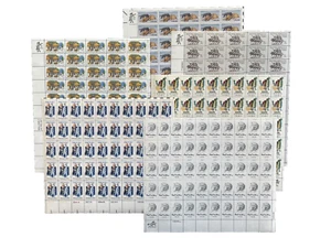 300 US MINT STAMPS 6 SHEETS # 2025 1731 1756 1385 1725 1934 MNH OG SEE IMAGES! - Picture 1 of 8
