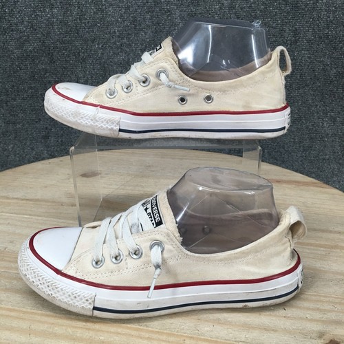 Scarpe Converse donna 6 CTAS Shoreline sneakers punta cappuccio 537084F tela bianca