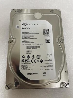 SEAGATE ST4000NM0025 ENTERPRISE EXOS 7E8 4TB 3.5 SAS, GRADE A - Image 1 of 2