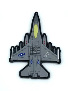 Lockheed Martin® F-16 Fighting Falcon®, 5 Zoll PVC Patch mit Haken und Schlaufe - Bild 1 von 1