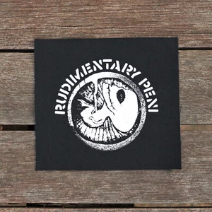 Rudimentary Peni canvas patch - classic anarcho punk band patches - Picture 1 of 1