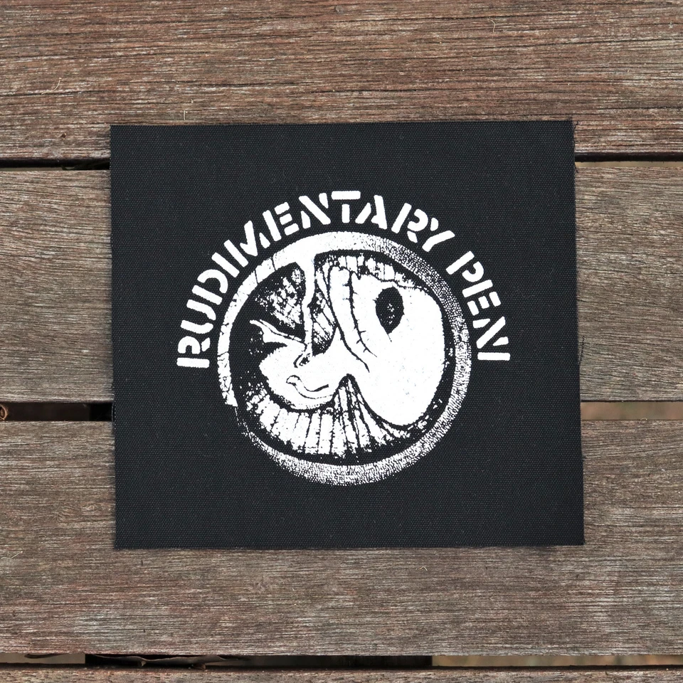 Rudimentary Peni canvas patch - classic anarcho punk band patches - Image 1 of 1