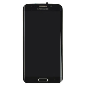 LCD Digitizer Frame Assembly for Samsung Galaxy S6 Edge Black Sapphire OEM - Picture 1 of 2