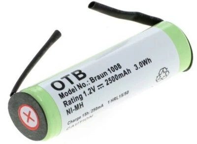 OTB Ni-MH Akku für Braun 6515 6518 6520 6522 6525 6550 6610 3757 Zahnbürste Batterie