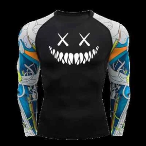 Cody Lundin Mens Compression Shirt MMA BJJ Rash Guard No Gi Rashguard - Picture 1 of 24