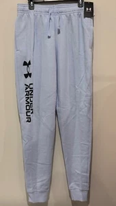 NWT Under Armour Men's Blue Rival Fleece WM Jogger Sweatpants Size L - Picture 1 of 2