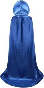 Full Length Hooded Cloak Velvet Halloween Costume Cape Cosplay Party Cloak For M - Picture 1 of 5